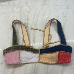 Color Block Women's bikini top